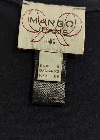Mango Mango Jeans mavi Payetli Kadın Atlet