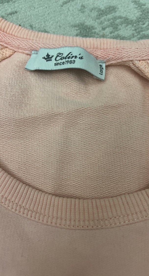 Bej Baskılı Pamuklu Hamile Tişörtü - Görsel 2