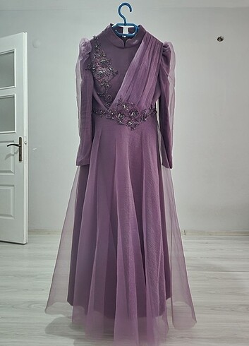 xl Beden KİRALIK PRENSES MODEL ABIYE ELBISE