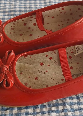 Lcw Kız Çocuk Parlak Kırmızı Babet Ayakkabı - Görsel 3