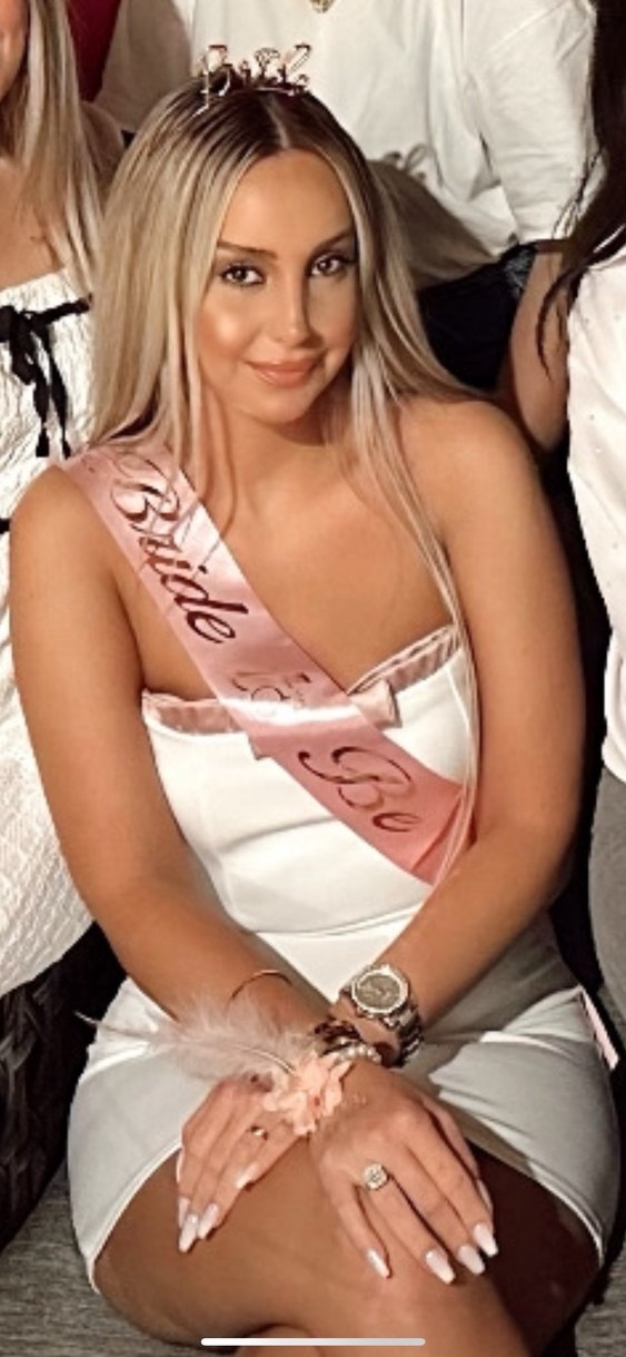 Beyaz Straplez Elbise - Görsel 2