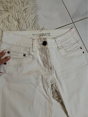 xs Beden beyaz Renk Beyaz kot pantolon