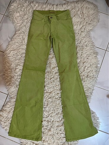 Diğer Yeşil kadife pantolon