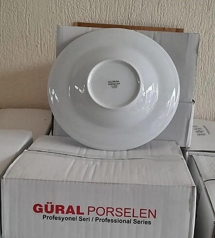  Beden Güral porselen 1. Kalite makarna,mantı tabağı 6 adet set