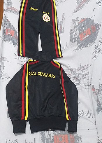 Nakışlı Siyah Erkek Çocuk Eşofman Takımı - Görsel 2