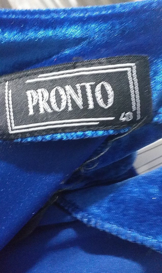 Mavi Parlak Midi Kadın Elbise - Görsel 3