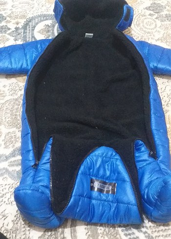 Koyu Mavi Fermuarlı Bebek Tulum - Görsel 3