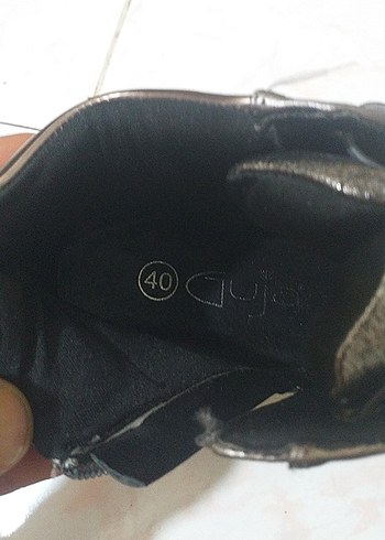 Kemer Detaylı Kahverengi parlak şık  Kadın Dolgu Topuk Bot - Görsel 4