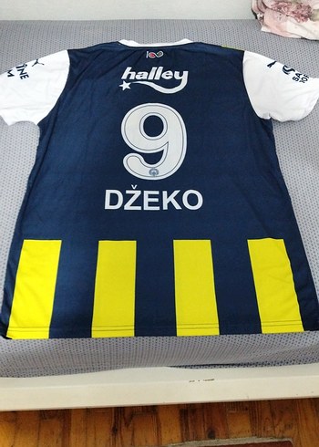 Erkek Sarı-Lacivert Fenerbahçe  Çizgili Spor Forma - Görsel 2