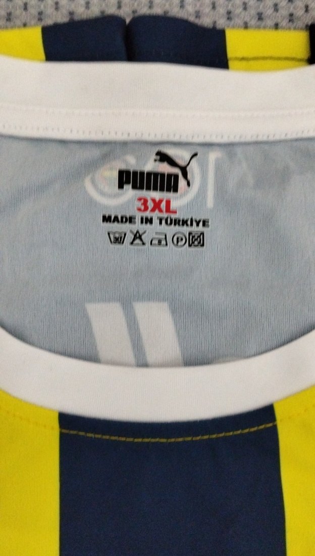 Erkek Sarı-Lacivert Fenerbahçe  Çizgili Spor Forma - Görsel 3