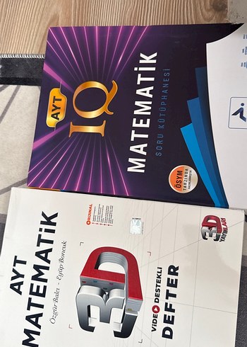 AYT 3D yayınları ve PARAF yayınları test kitapları