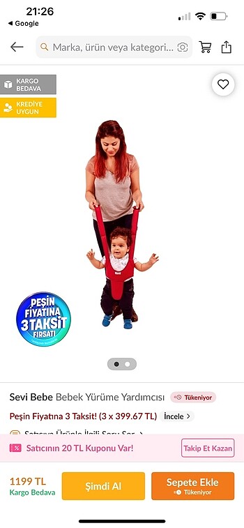 Sevi bebe yürüme yardımcısı