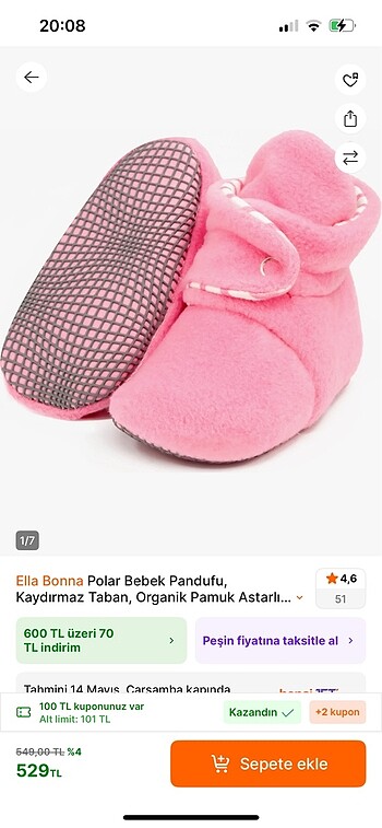 19 Beden Ella bonna patik kız bebek