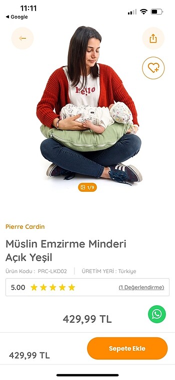 Emzirme yastığı pier cardin