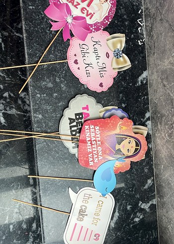 Renkli Parti Fotoğraf Çubuğu Seti - Görsel 2