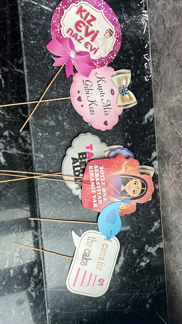 Renkli Parti Fotoğraf Çubuğu Seti - Görsel 2