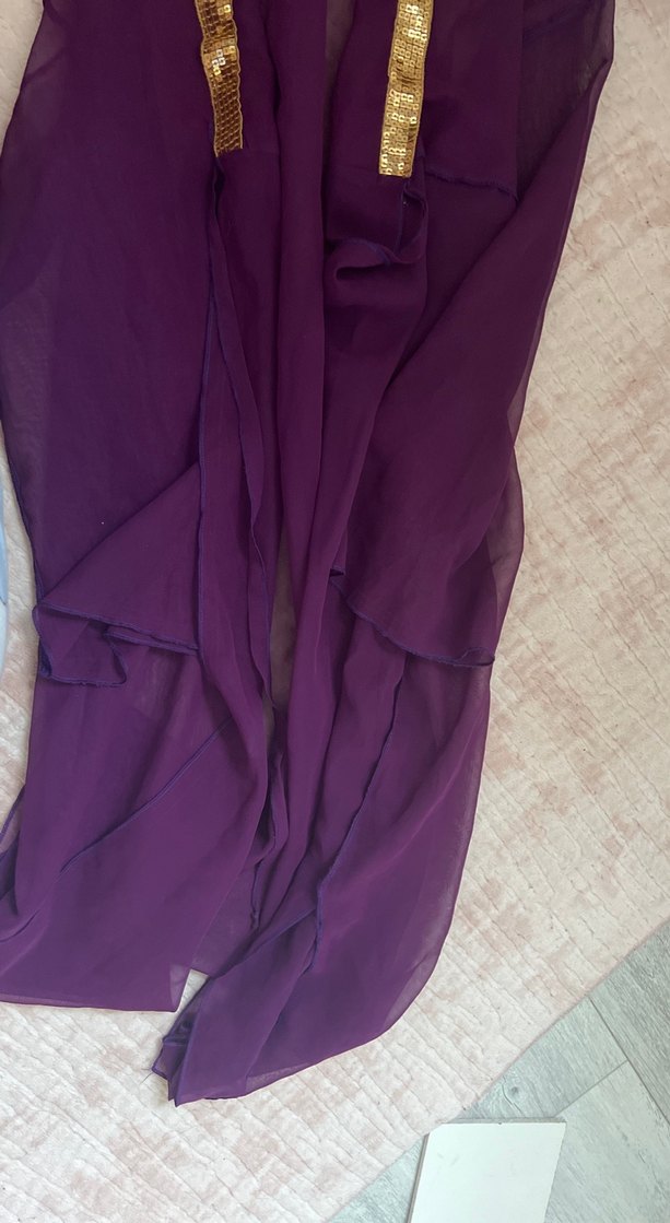 Mor, Uzun, İşlemeli Bohem Kadın bikini üstü - Görsel 2