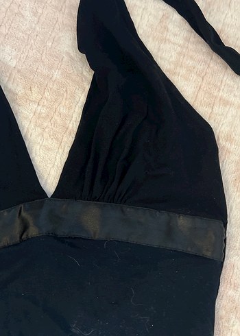 s Beden Siyah V Yakalı Drapeli Gotik Büstiyer