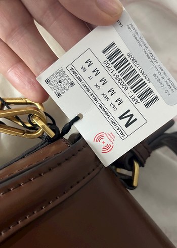 Beden kahverengi Renk Kemer Detaylı Deri Kadın Çanta çapraz