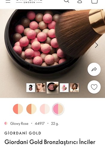Oriflame Giordani Gold Bronzlaştırıcı İnciler Glowy Rose 22g