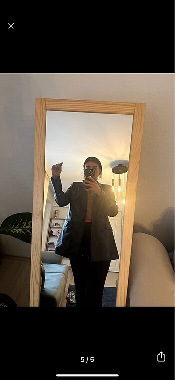 m Beden siyah Renk Deri blazer ceket yeni etiketli