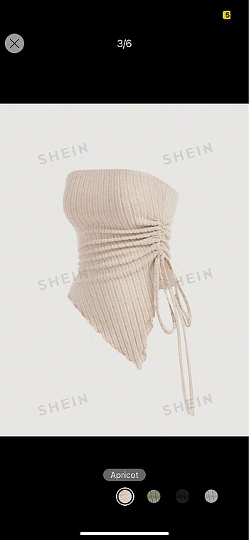 Sheinside Shein straplez crop