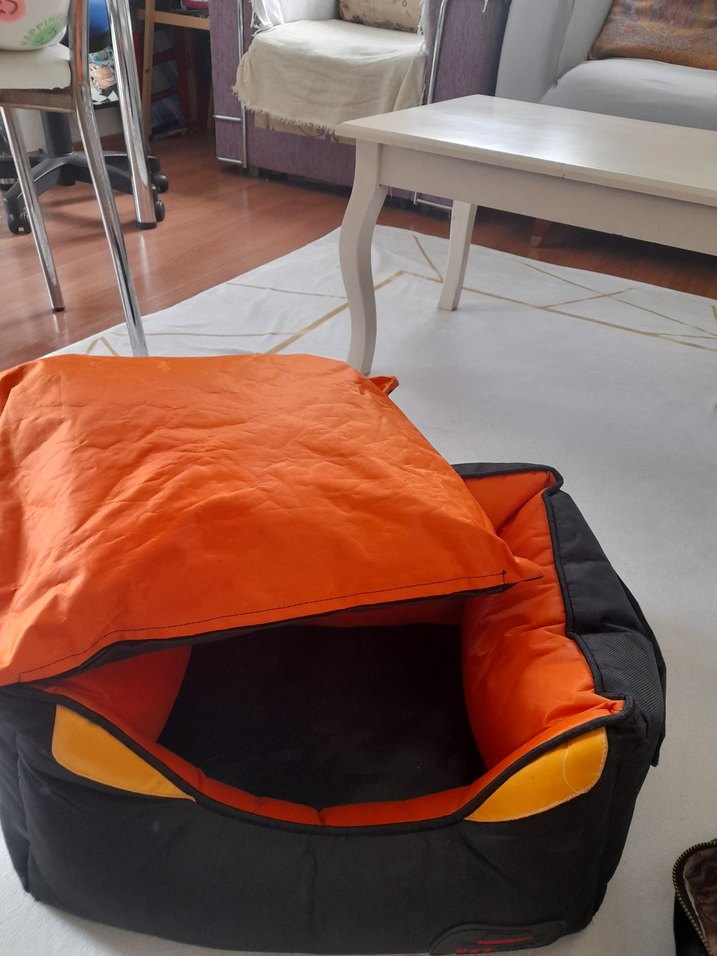 Turuncu Renkli Kedi Yatağı(kucuk boy) - Görsel 5