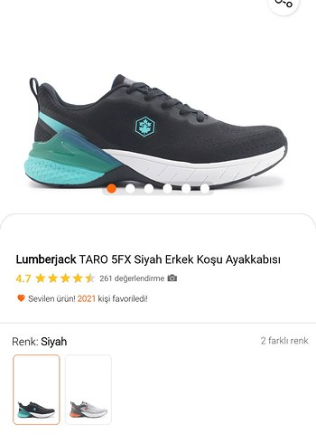 Lumberjack TARO 5FX Siyah Erkek Koşu Ayakkabısı