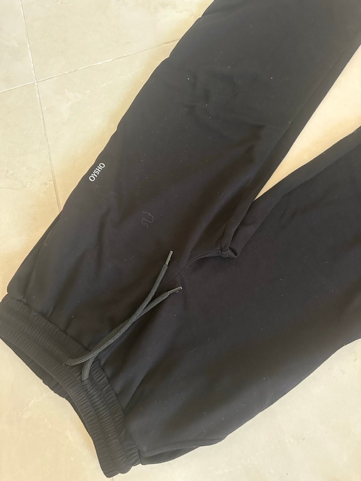 Osyho marka Siyah Rahat Kesim Kadın Eşofman Altı - Görsel 3