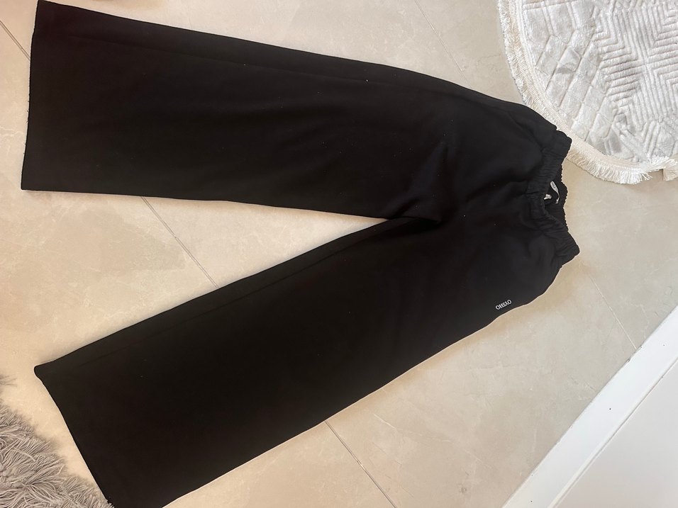 Osyho marka Siyah Rahat Kesim Kadın Eşofman Altı - Görsel 4