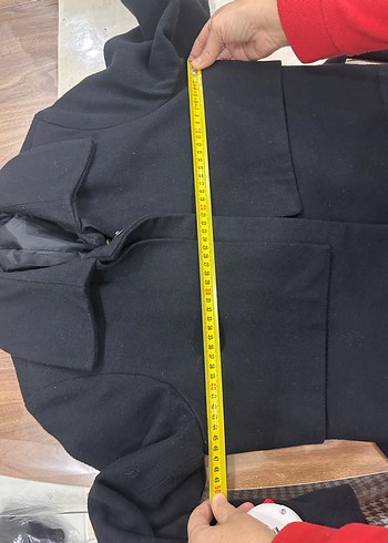 STREETBOX MARKA Siyah Kuşaklı Uzun Kaban - Görsel 3