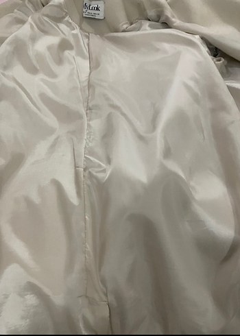 TAŞ RENGİ KUŞAKLI PREMIUM UZUN KABAN - Görsel 5