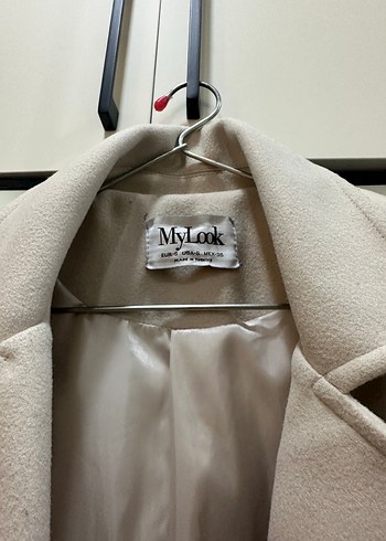 TAŞ RENGİ KUŞAKLI PREMIUM UZUN KABAN - Görsel 6