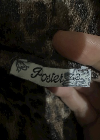 M/L uyumlu,Yüksek Yakalı Leopar Desenli kazak - Görsel 4