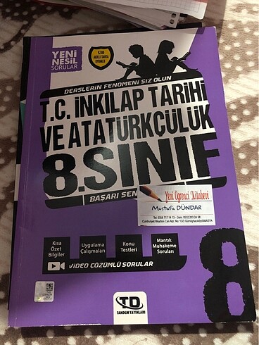 8. sınıf inkılap tarihi soru bankası