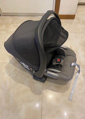 İnglesina Activa modeli Gri Bebek Arabası ve puseti - Görsel 4