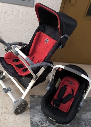 Bebek arabasi ve puseti  massimo ricco marka travel sistem - Görsel 6