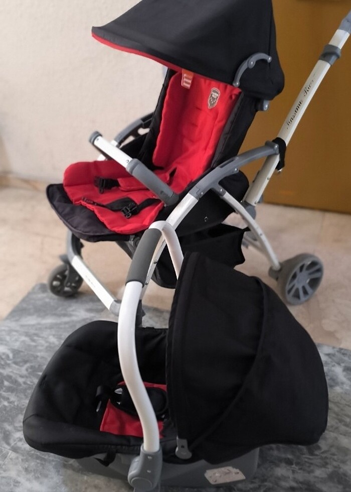 Bebek arabasi ve puseti  massimo ricco marka travel sistem - Görsel 2