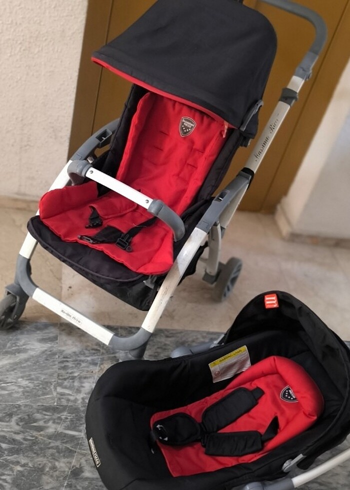 Bebek arabasi ve puseti  massimo ricco marka travel sistem - Görsel 3