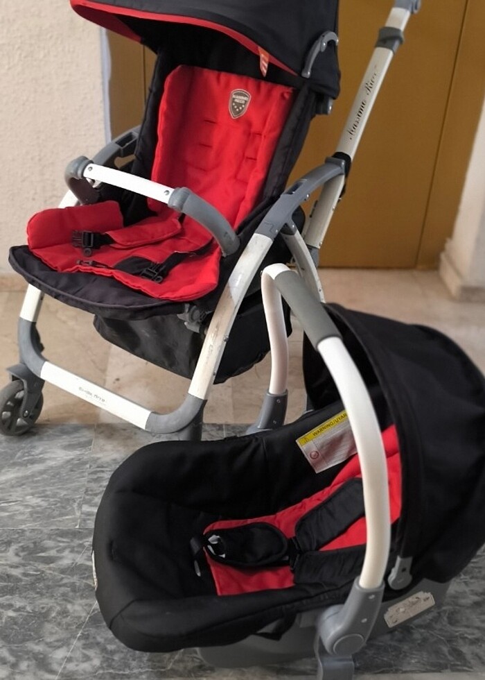Bebek arabasi ve puseti  massimo ricco marka travel sistem - Görsel 5