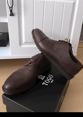 Kahverengi Deri Kemer Detaylı Klasik Erkek Ayakkabı - Görsel 2