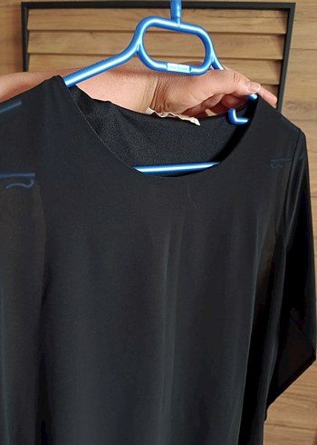 Siyah Uzun Kollu Salaş Kadın Tunik - Görsel 4