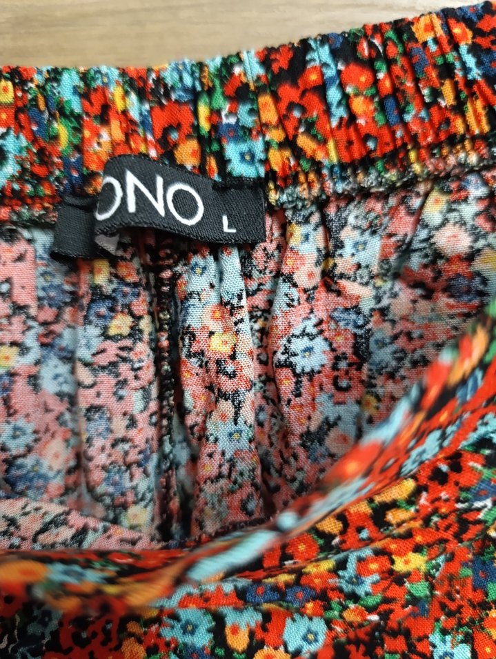 Çok Renkli Uzun Midi Etek - Görsel 4