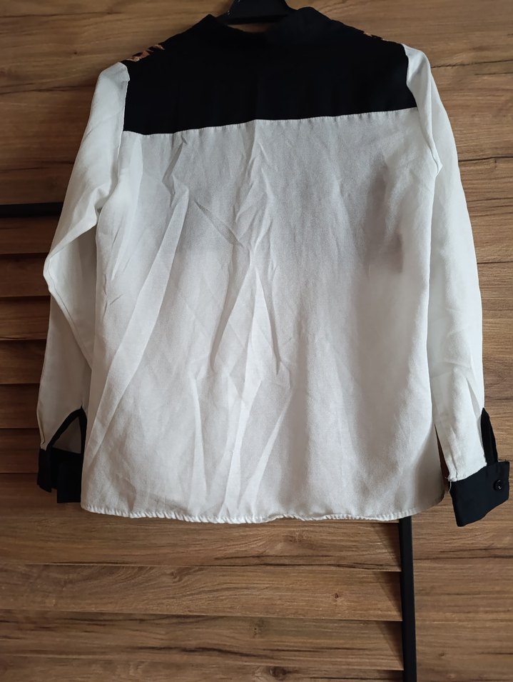 Düğmeli Leopar Desenli Kadın Gömlek - Görsel 2