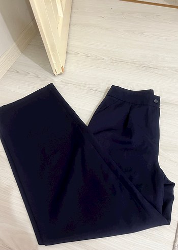 Trendyol & Milla Düğmeli Lacivert Kadın Kumaş Pantolon