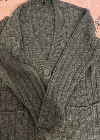 Trendyol & Milla Trendyolmilla Gri Triko Kız Hırka ve Pantolon Takımı