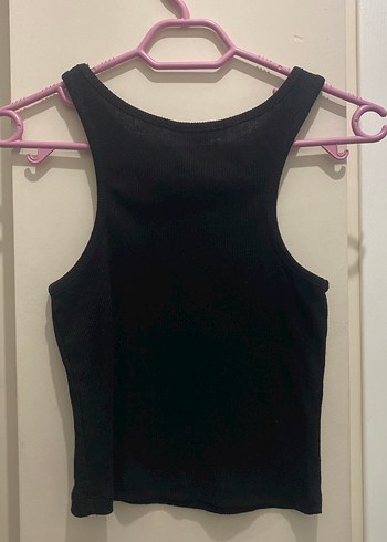 Siyah Payetli Spor Crop Top - Görsel 2