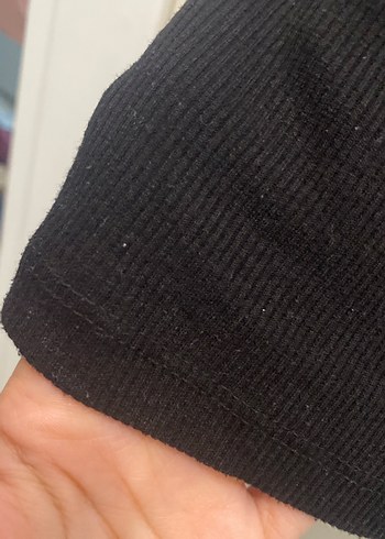 Siyah Payetli Spor Crop Top - Görsel 4