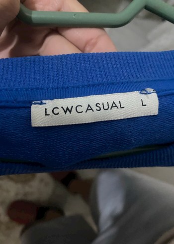 Mavi Baskılı Kadın Sweatshirt - Görsel 3