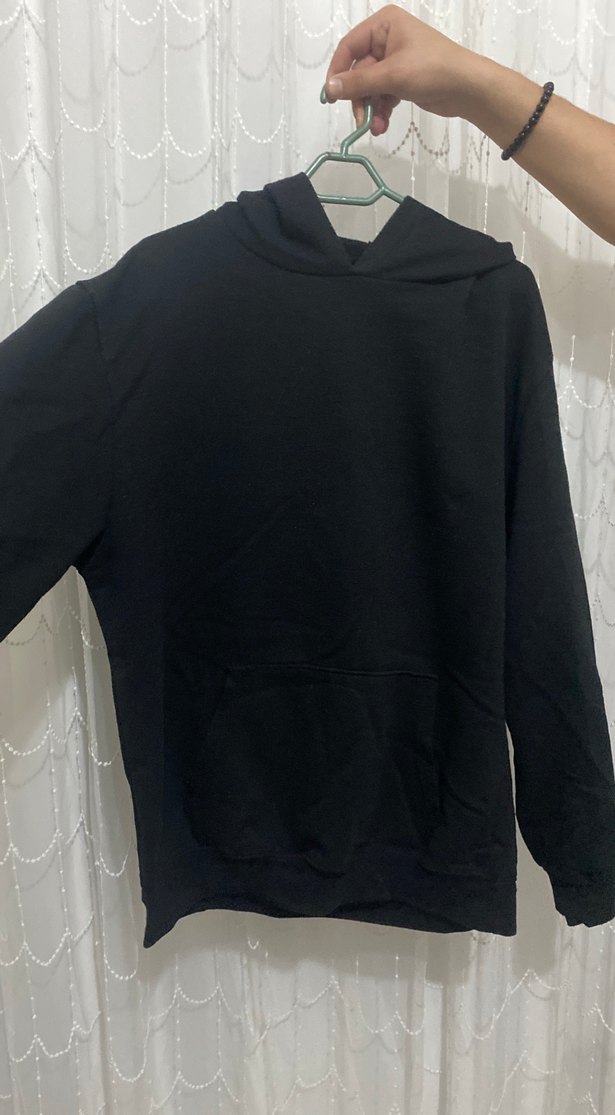 Siyah Baskılı Rock Punk Sweatshirt - Görsel 3